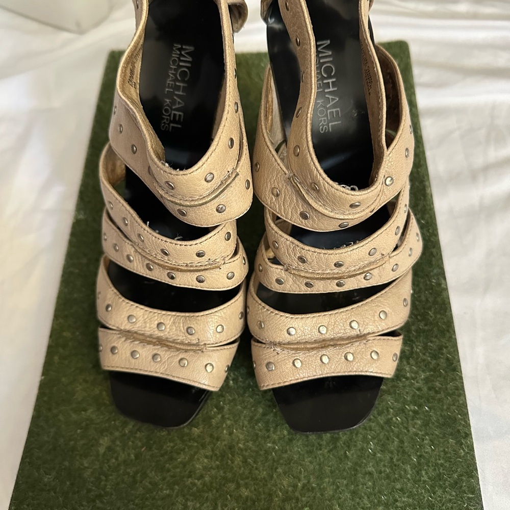 Michael Kors Beige Strappy Heels